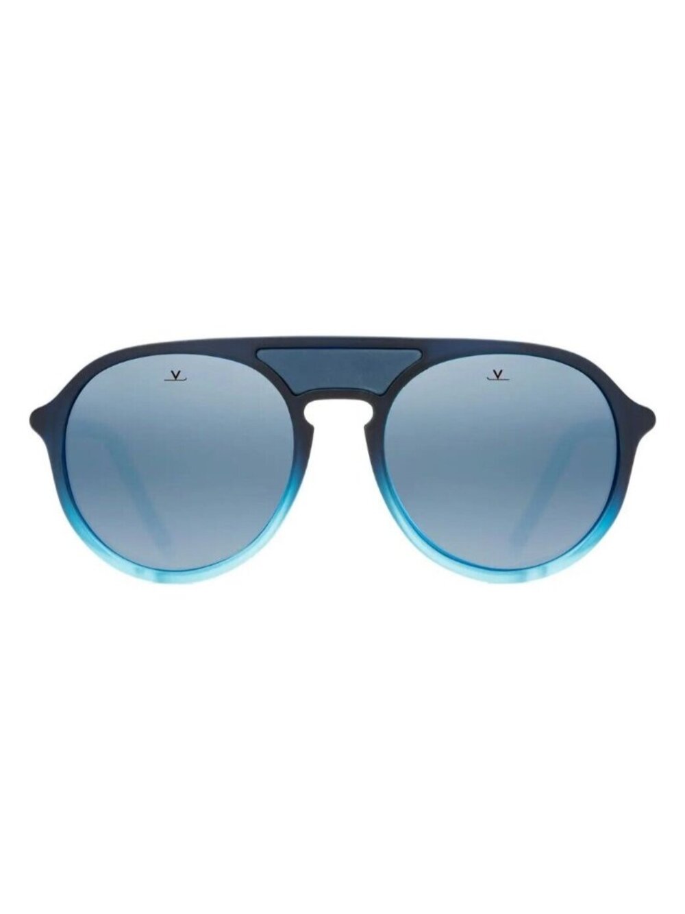 Vuarnet Ice Round VL1709 0025 53mm Polarized Alpine Sunglasses Blue Polarlynx